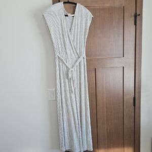 Striped Gray Maxi romper
